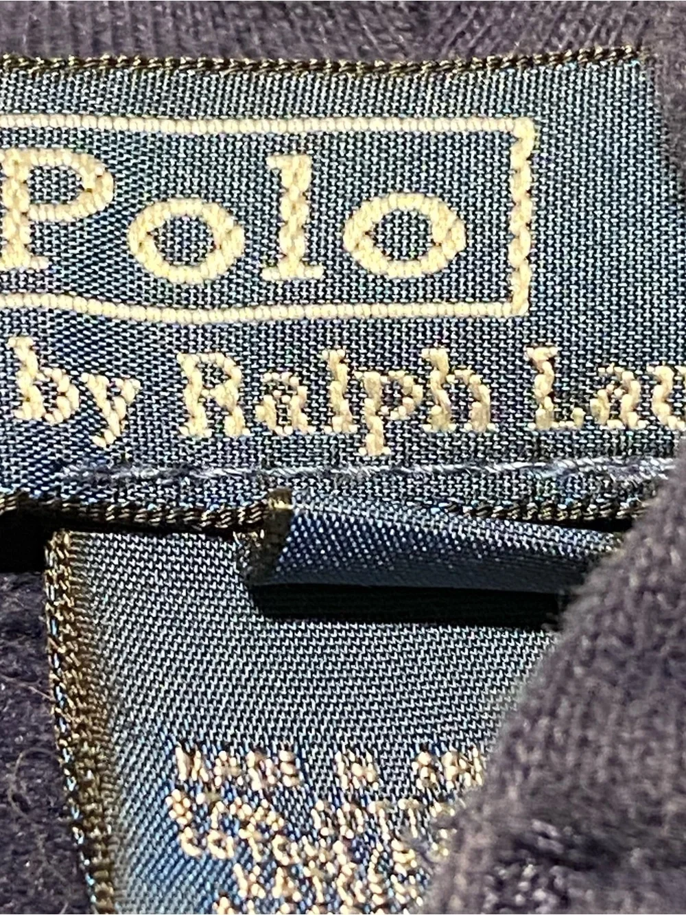 Vintage Polo by Ralph Lauren Kids Navy Zip-Up Hoodie 24m